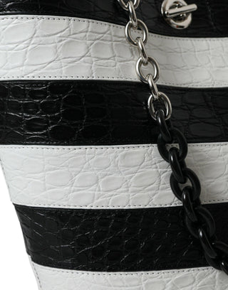 Chic Crocodile Leather Maxi Bucket Bag - IzzySauvage