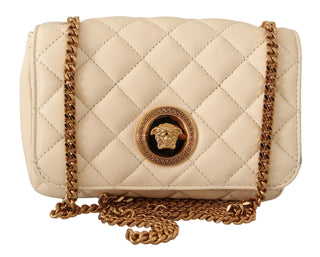 Chic Nappa Leather Crossbody in Purity White - IzzySauvage