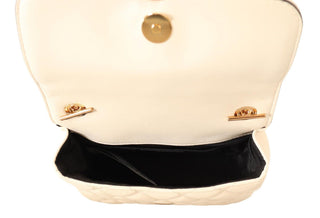 Chic Nappa Leather Crossbody in Purity White - IzzySauvage