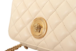 Chic Nappa Leather Crossbody in Purity White - IzzySauvage