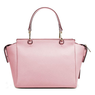 Chic Pink Textured Calfskin Handbag - IzzySauvage