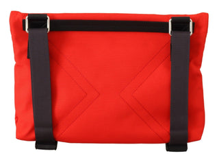 Chic Red and Black Downtown Crossbody Bag - IzzySauvage