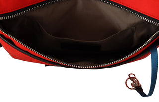 Chic Red and Black Downtown Crossbody Bag - IzzySauvage