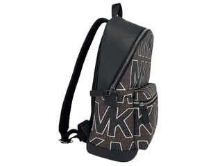 Cooper Large Brown Signature PVC Graphic Logo Backpack Bookbag Bag - IzzySauvage