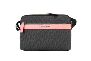 Cooper Small Black Pink Signature PVC Utility Crossbody Bag - IzzySauvage