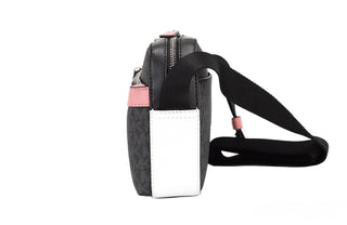 Cooper Small Black Pink Signature PVC Utility Crossbody Bag - IzzySauvage