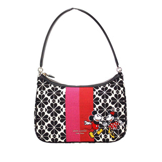 Disney 100 Sam Small Spade Flower Jacquard Canvas Shoulder Bag - IzzySauvage