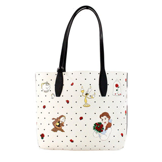 Disney Beauty And The Beast Small Leather Reversible Tote Handbag - IzzySauvage