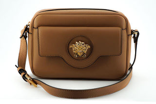 Elegant Brown Leather Camera Case Shoulder Bag - IzzySauvage