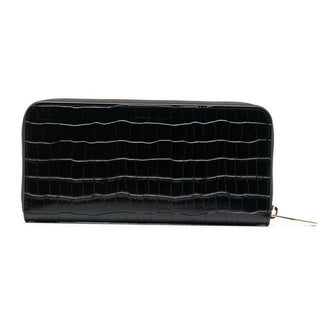 Elegant Croco Print Leather Wallet - IzzySauvage