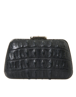 Elegant Crocodile Leather Evening Clutch - IzzySauvage