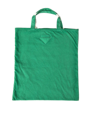 Elegant Green Fabric Tote Bag - IzzySauvage