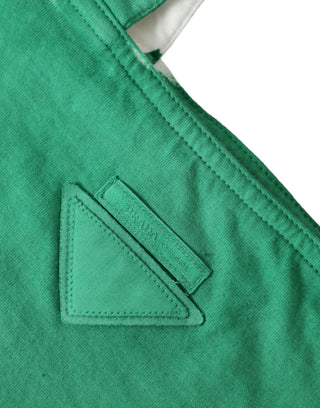 Elegant Green Fabric Tote Bag - IzzySauvage