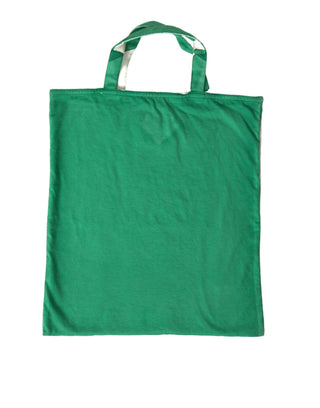 Elegant Green Fabric Tote Bag - IzzySauvage