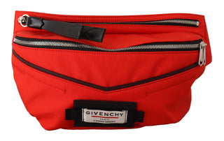 Elegant Large Bum Belt Bag in Red and Black - IzzySauvage