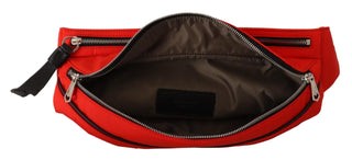 Elegant Large Bum Belt Bag in Red and Black - IzzySauvage