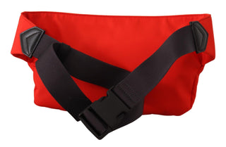 Elegant Large Bum Belt Bag in Red and Black - IzzySauvage