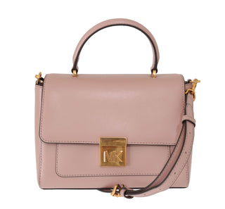 Elegant Pink Leather Mindy Shoulder Bag - IzzySauvage