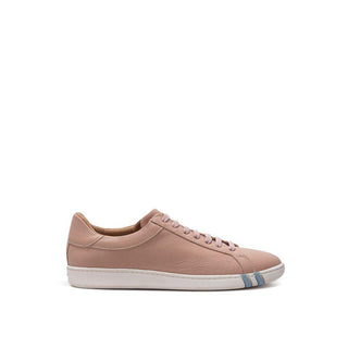 Elegant Pink Leather Sneakers - IzzySauvage