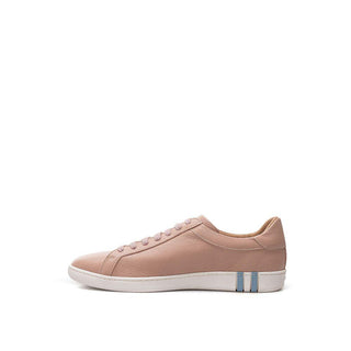 Elegant Pink Leather Sneakers - IzzySauvage