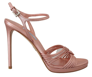 Elegant Pink Stiletto Heel Sandals - IzzySauvage