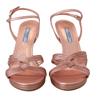 Elegant Pink Stiletto Heel Sandals - IzzySauvage