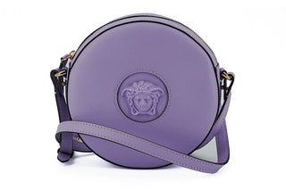 Elegant Purple Round Shoulder Bag - IzzySauvage