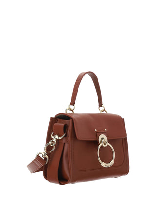 Elegant Sepia Brown Calfskin Shoulder Handbag - IzzySauvage