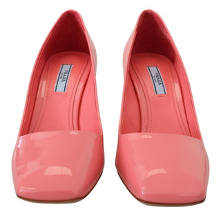 Elegant Square Toe Pink Heels - IzzySauvage