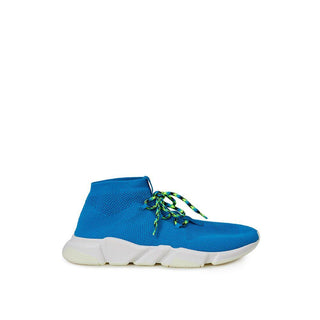 Exquisite Blue Cotton Sneakers for Men - IzzySauvage