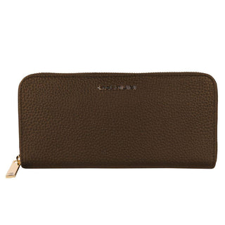 Exquisite Leather Zip Wallet in Brown - IzzySauvage