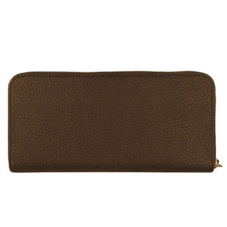 Exquisite Leather Zip Wallet in Brown - IzzySauvage