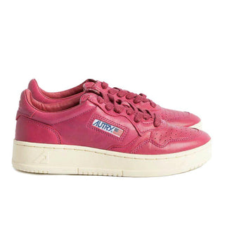 Fuchsia Leather Di Capra Sneaker - IzzySauvage