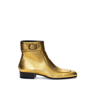 Gold Leather Boot - IzzySauvage