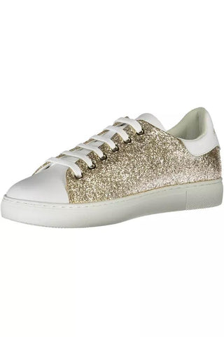 Gold Polyester Women Sneaker - IzzySauvage