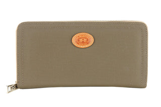 "Green PVC Women Wallet with Calfskin Accents" - IzzySauvage