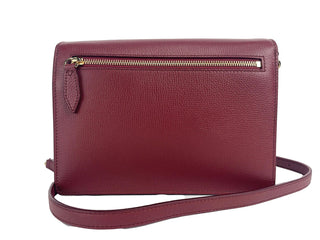 Macken Small Crimson House Check Leather Crossbody Bag - IzzySauvage