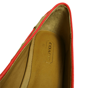 Manika Soft Tan Leather Flat Shoes - IzzySauvage