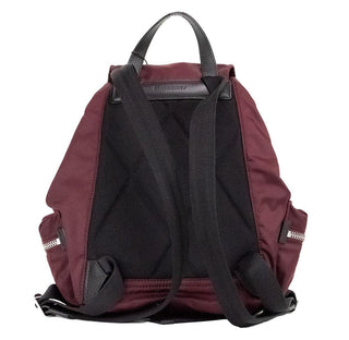 Medium Burgundy Econyl Nylon Rucksack Drawstring Backpack Bookbag - IzzySauvage