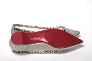 Silver Flat Point Toe Shoe - IzzySauvage