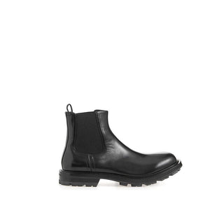 Sleek Black Leather Boots for Men - IzzySauvage