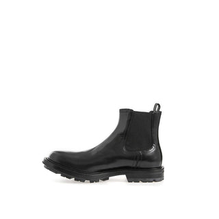 Sleek Black Leather Boots for Men - IzzySauvage