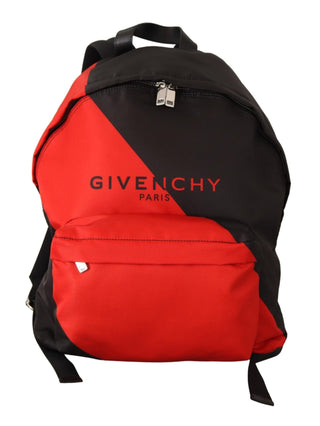 Sleek Urban Backpack in Black and Red - IzzySauvage