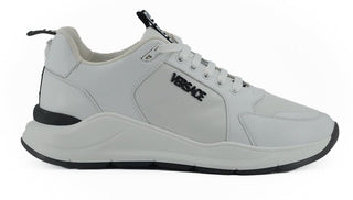 Sleek White Calf Leather Sneakers - IzzySauvage