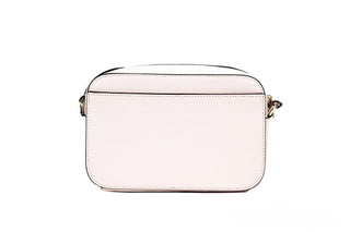 Staci Mini Light Rose Saffiano Leather Camera Bag Crossbody Handbag - IzzySauvage