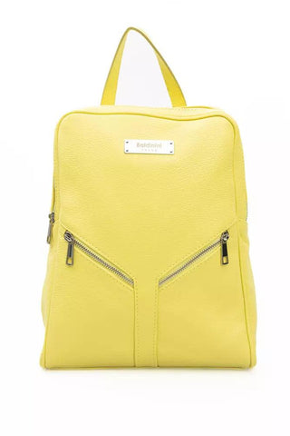 Sunshine Yellow Leather Backpack - IzzySauvage