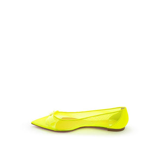 Sunshine Yellow Mesh Flat Elegance - IzzySauvage