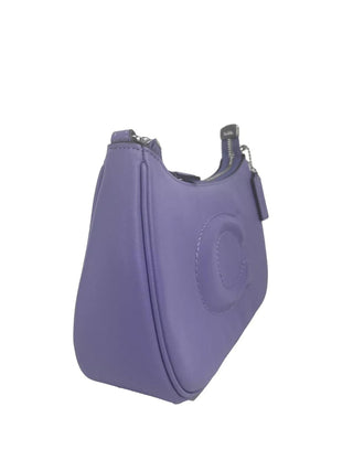 Teri Smooth Leather Crossbody Bag Purse Purple - IzzySauvage