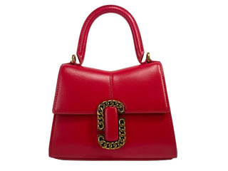 The St Marc Mini Top Handle Satchel Crossbody Bag Red - IzzySauvage