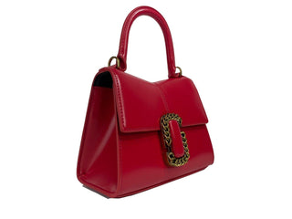 The St Marc Mini Top Handle Satchel Crossbody Bag Red - IzzySauvage